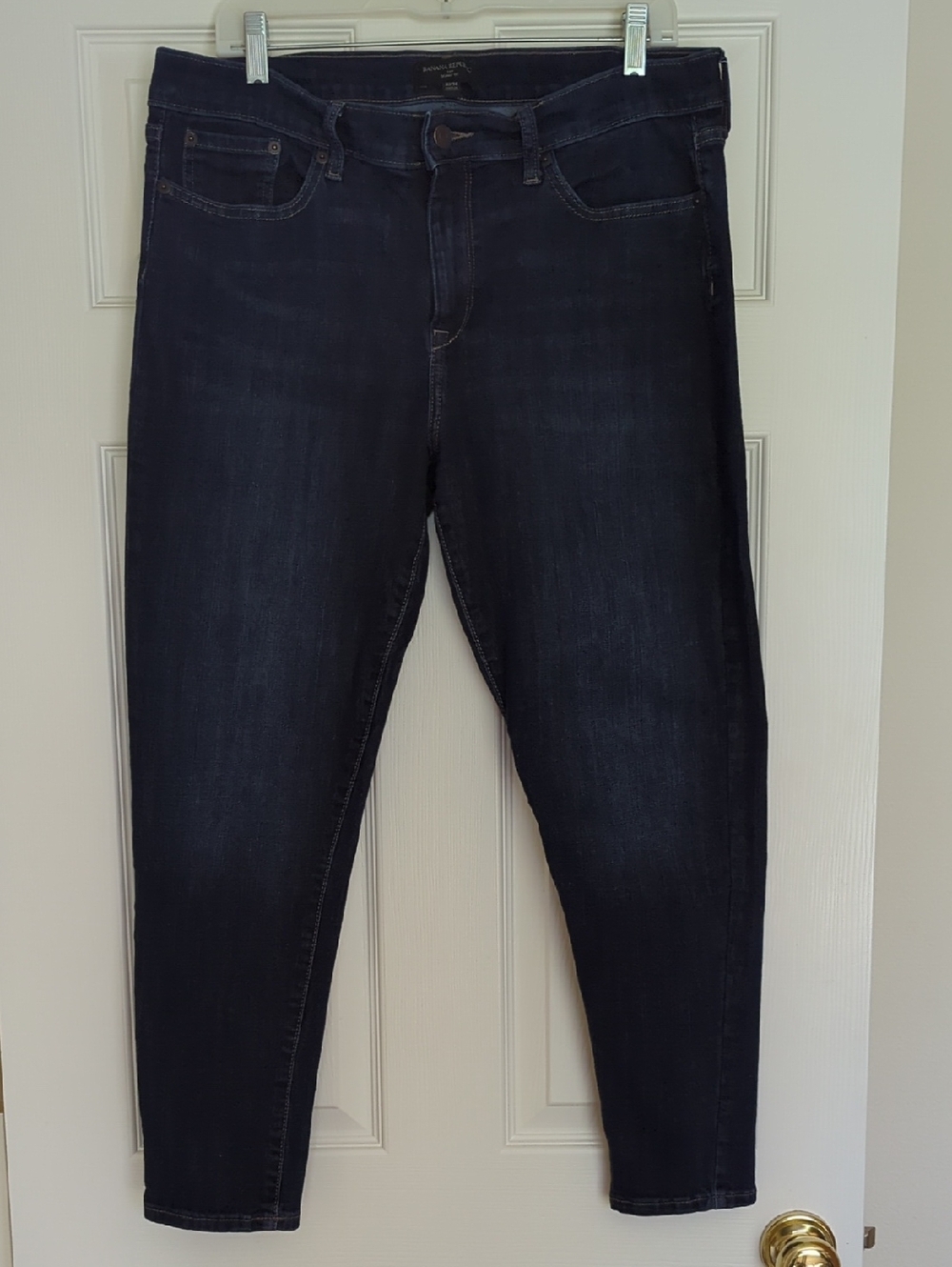 Banana Republic Factory Women's Dark Denim Skinny Fit Jeans Sz 32 14 VGUC